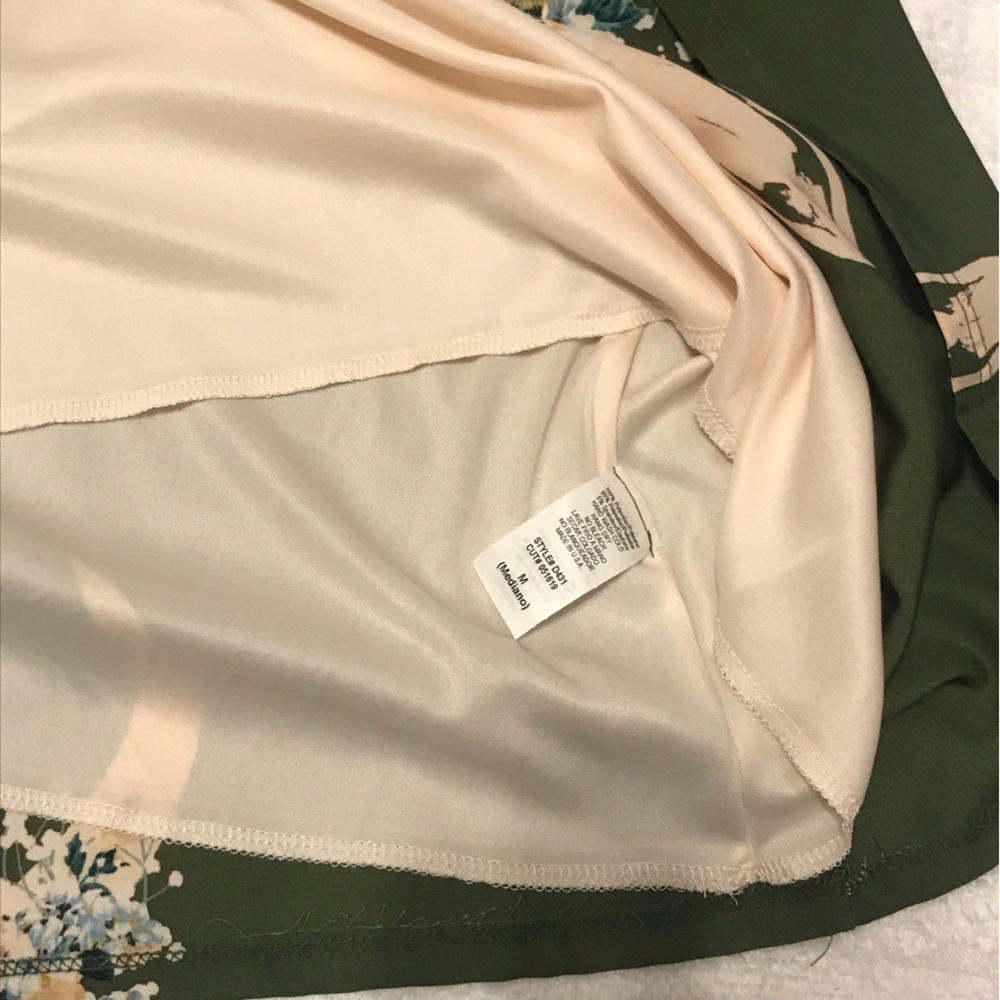 NWT Vision Women’s Edgy Boho Shift Dress M Green Clean Smoke & Per Free Home. - Picture 7 of 11